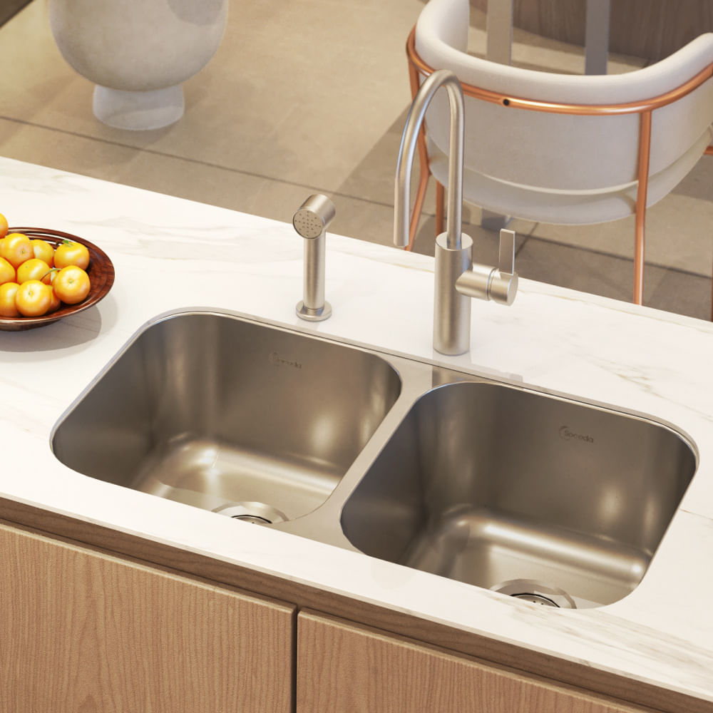 Lavaplatos Doble Tanque Premium 82x47cm