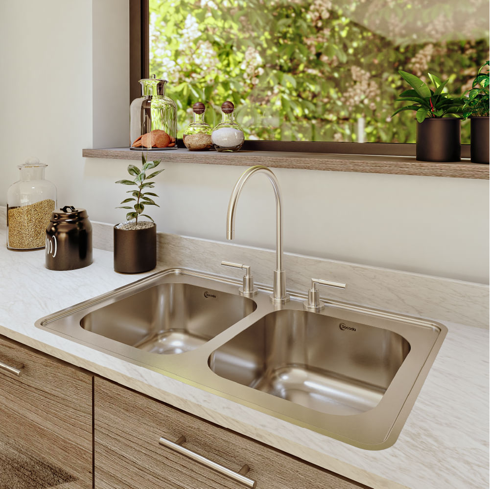 Fregador Doble Tina 33.1"x20.1"