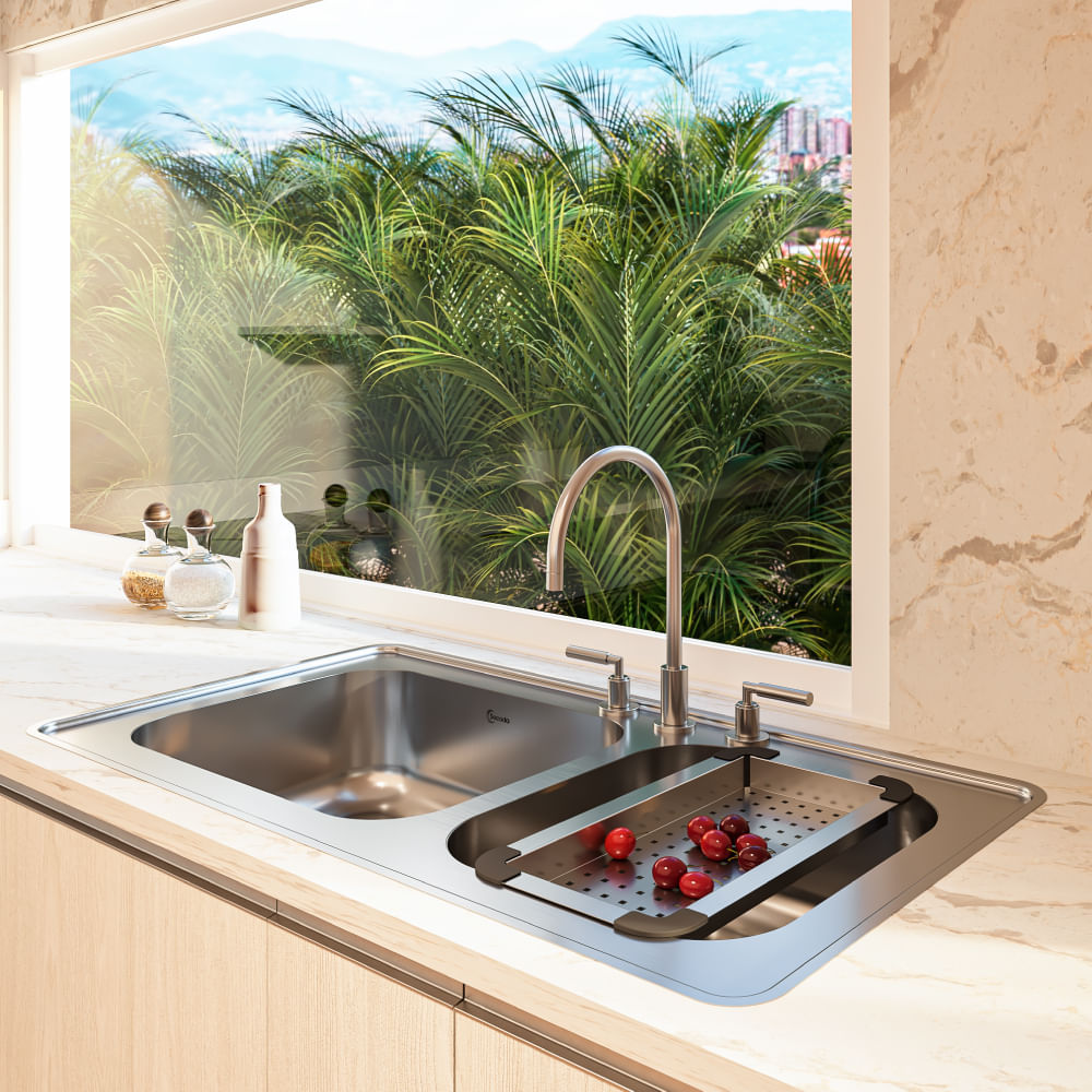 Fregador Doble Tina 39.4"x 20.1"