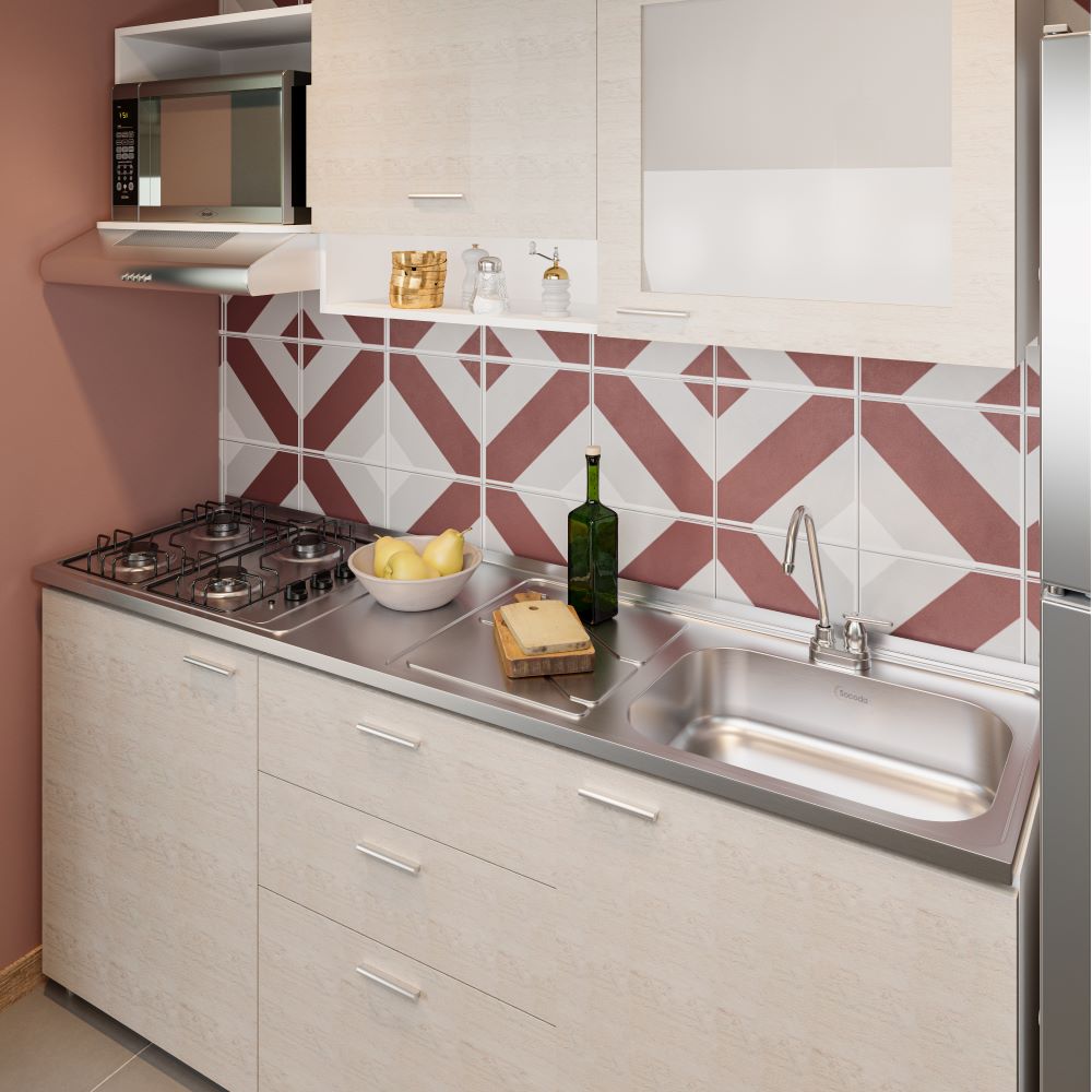 Sobre de Cocina 1.80m x 0.52m 4 Gas