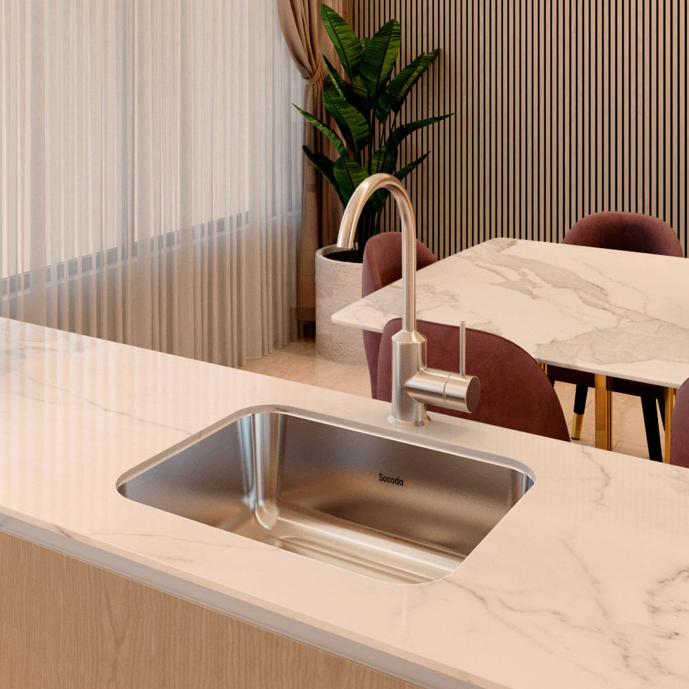 Lavaplatos Sencillo 59x46cm Brillante Socoda